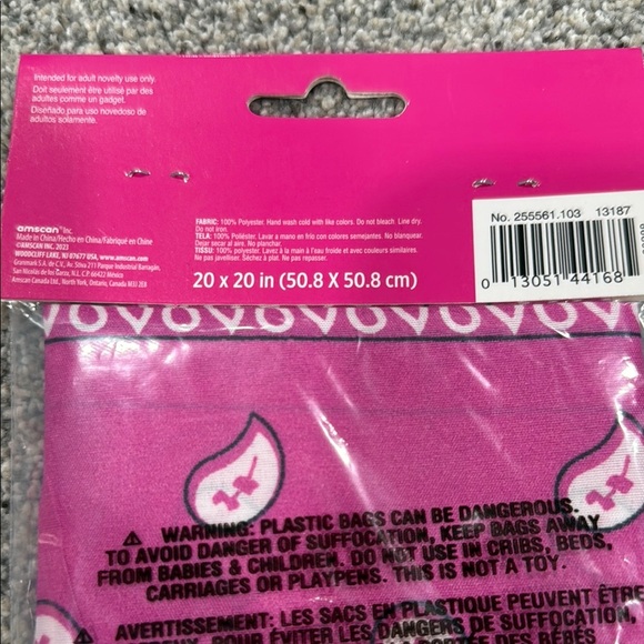 Set of Three Bandanas in Pink, Yellow, and White - Picture 3 of 7